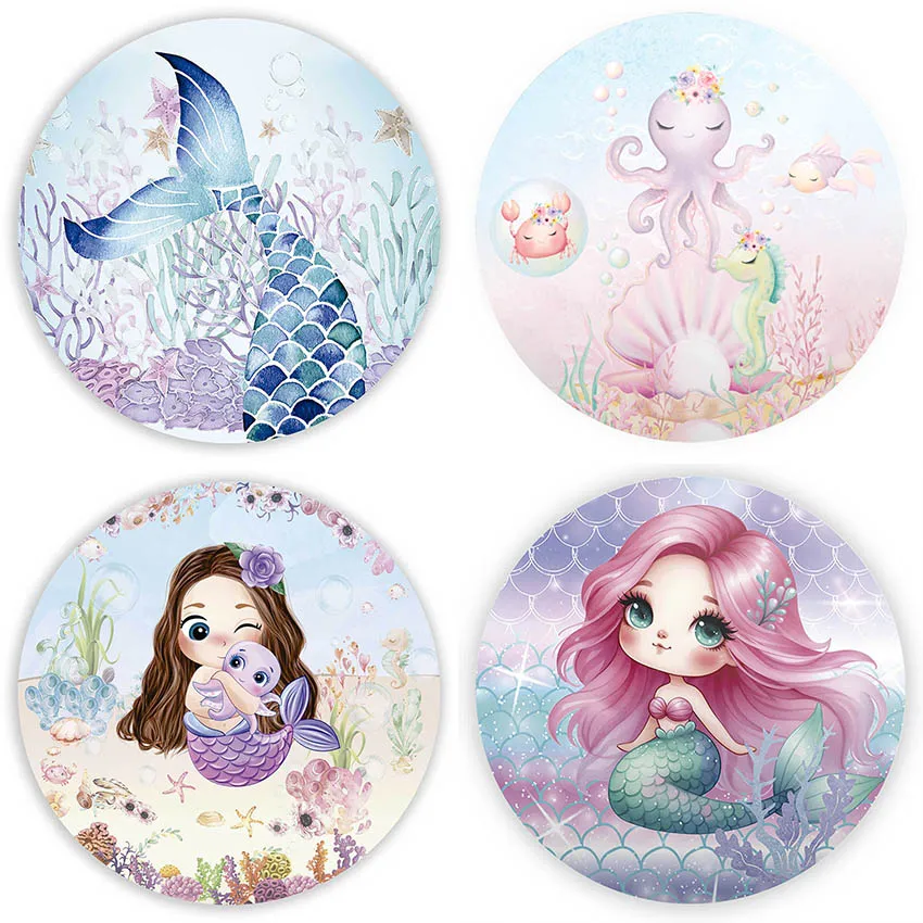 Фон для фотосъемки Mehofond, эластичный, круглый, с изображением подводного мира, русалки, рыбьего хвоста, для девочек, на день рождения, декор для фотостудии
Фон для фотосъемки Mehofond, эластичный, круглый, с изображением подводного мира, русалки, рыбьего хвоста, для девочек, на день рождения, декор для фотостудии