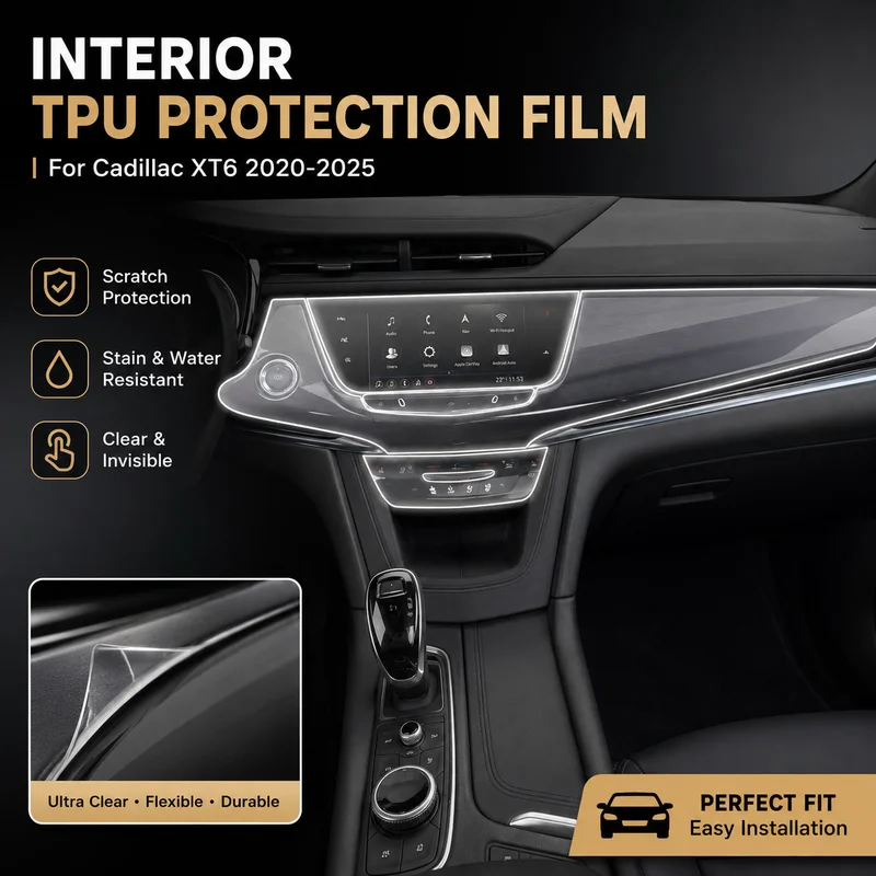 Interior TPU Film For Cadillac XT6 2020-2025 Car Accessories Protection Trim, Replacement Parts, Easy Installation
Interior TPU Film For Cadillac XT6 2020-2025 Car Accessories Protection Trim, Replacement Parts, Easy Installation