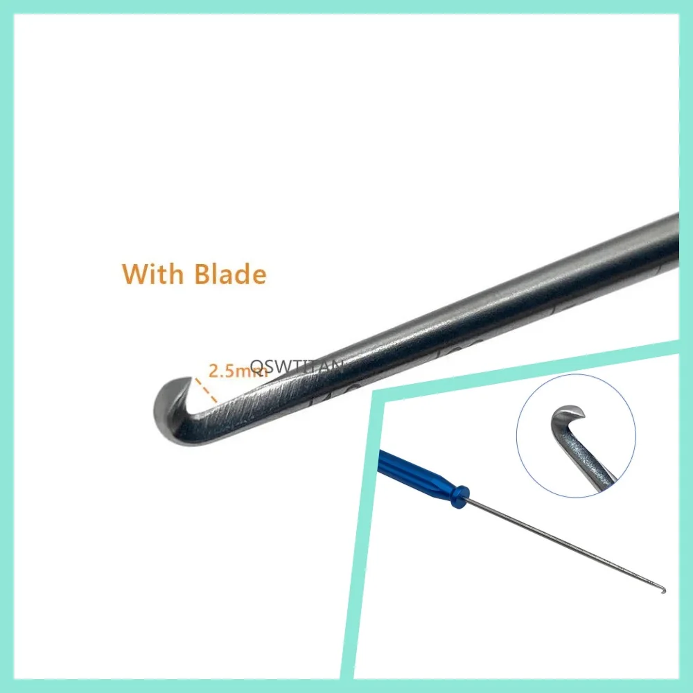 Sports Medicine Aluminum Handle Hook for Sports Medicine Knee Joint Mirror Bush Hook Stainless Steel Cutting Knife
Sports Medicine Aluminum Handle Hook for Sports Medicine Knee Joint Mirror Bush Hook Stainless Steel Cutting Knife