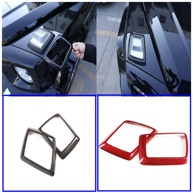100% Carbon Fiber Front Hood Turn Signal Frame Trim Indicator Light Cover For Mercedes Benz G Class W463 2019-22 Car Accessories
100% Carbon Fiber Front Hood Turn Signal Frame Trim Indicator Light Cover For Mercedes Benz G Class W463 2019-22 Car Accessories