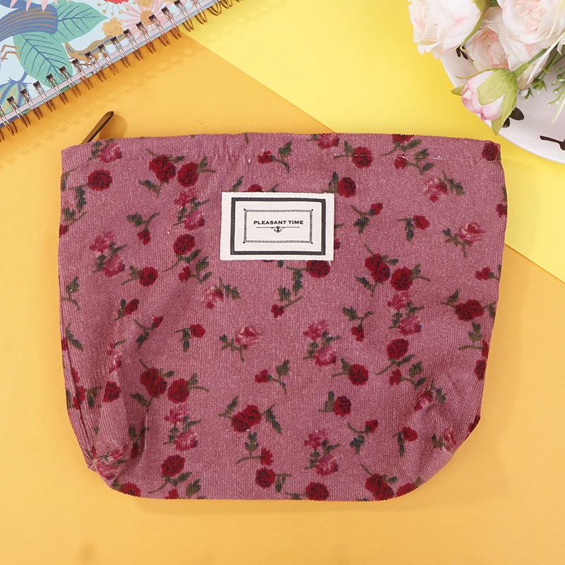 Cute Flower Corduroy Makeup Bag Women Zipper Cosmetic Organizer Female Clutch Bag Portable Toiletry Case For Girls
Cute Flower Corduroy Makeup Bag Women Zipper Cosmetic Organizer Female Clutch Bag Portable Toiletry Case For Girls