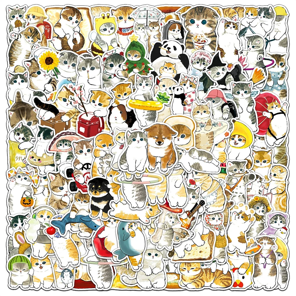 10/30/50/100pcs Cartoon Cute Cat Stickers for Kids Kawaii Sticker Decoration Toy DIY Suitcase Laptop Phone Graffiti Decals Pack
10/30/50/100pcs Cartoon Cute Cat Stickers for Kids Kawaii Sticker Decoration Toy DIY Suitcase Laptop Phone Graffiti Decals Pack