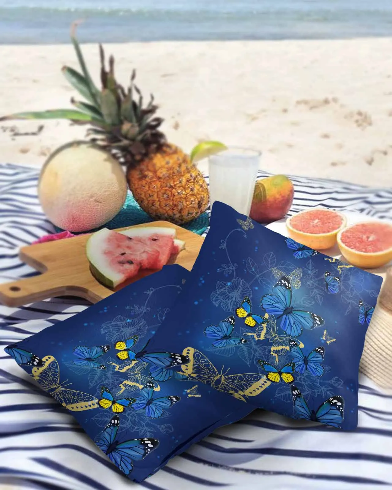 Butterfly Flower Blue Pillowcase Set Living Room Sofa Decor Cushion Cover Waterproof Throw Pillowcover
Butterfly Flower Blue Pillowcase Set Living Room Sofa Decor Cushion Cover Waterproof Throw Pillowcover