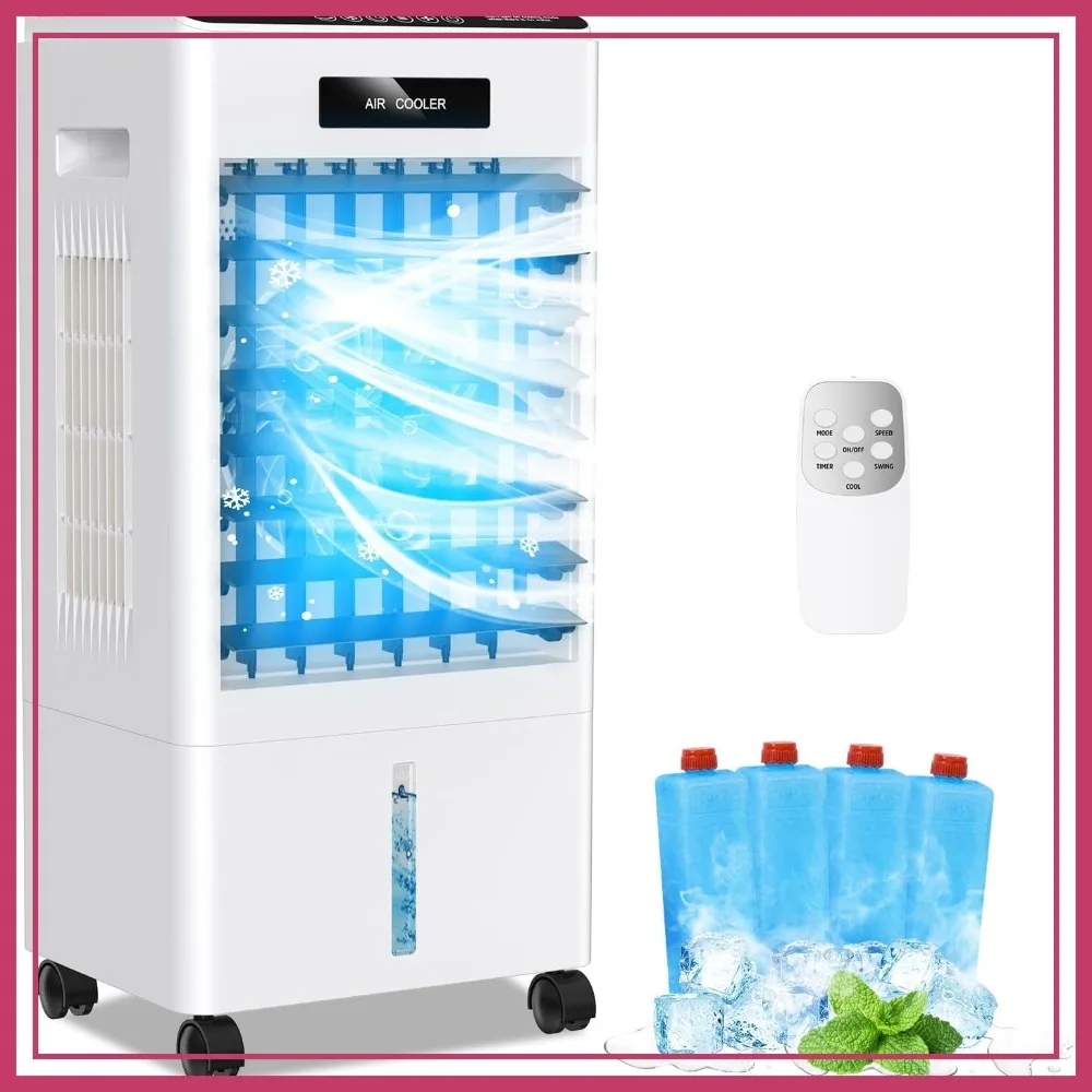 Portable Air Conditioner, Windowless AC Unit with 3 Speeds, 3 Modes, 8L Swamp Cooler, 7H Timer, 90° Oscillation, Remote Control for Bedroom
Portable Air Conditioner, Windowless AC Unit with 3 Speeds, 3 Modes, 8L Swamp Cooler, 7H Timer, 90° Oscillation, Remote Control for Bedroom