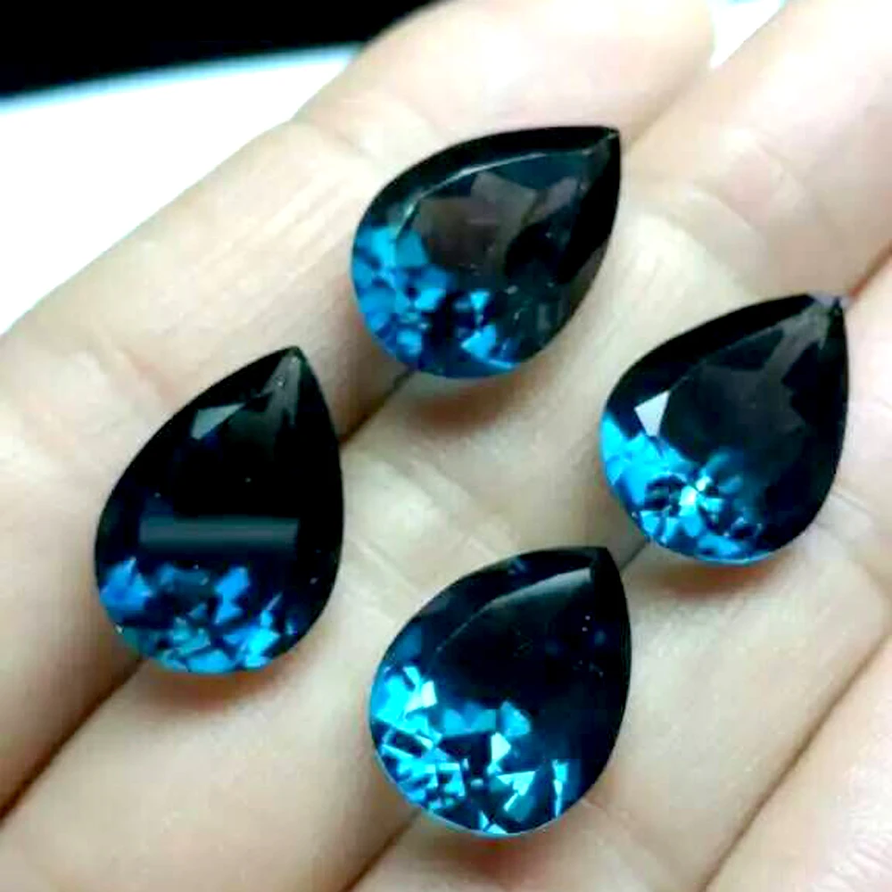 2pcs Natural Stone London Blue Topaz Pear 12x16mm Facet Cut Semi-precious Eye Clean Loose Gemstone For Jewelry Making
2pcs Natural Stone London Blue Topaz Pear 12x16mm Facet Cut Semi-precious Eye Clean Loose Gemstone For Jewelry Making