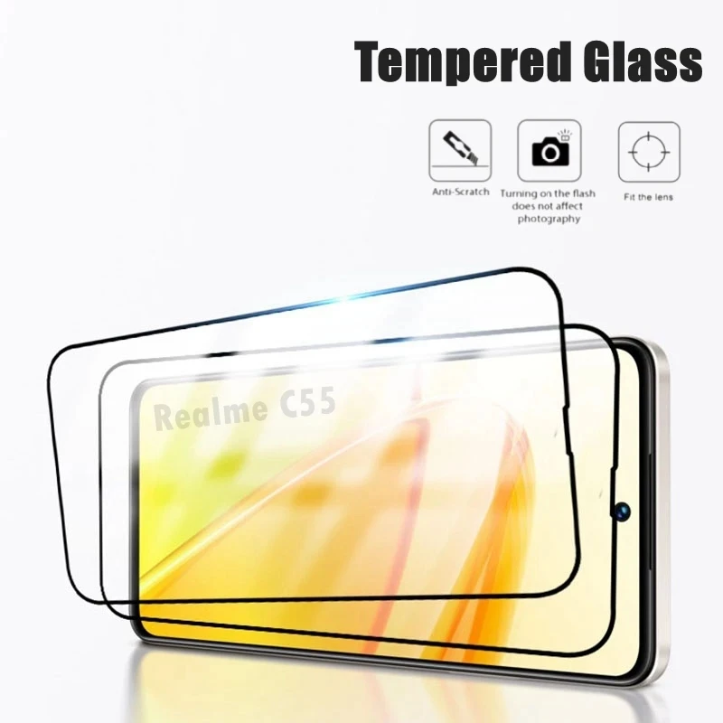 2PCS Tempered Glass For Realme C55 C67 5G C53 C51 C31 C33 C30 C35 Full Cover Black Edge Protective Film Screen Protector
2PCS Tempered Glass For Realme C55 C67 5G C53 C51 C31 C33 C30 C35 Full Cover Black Edge Protective Film Screen Protector