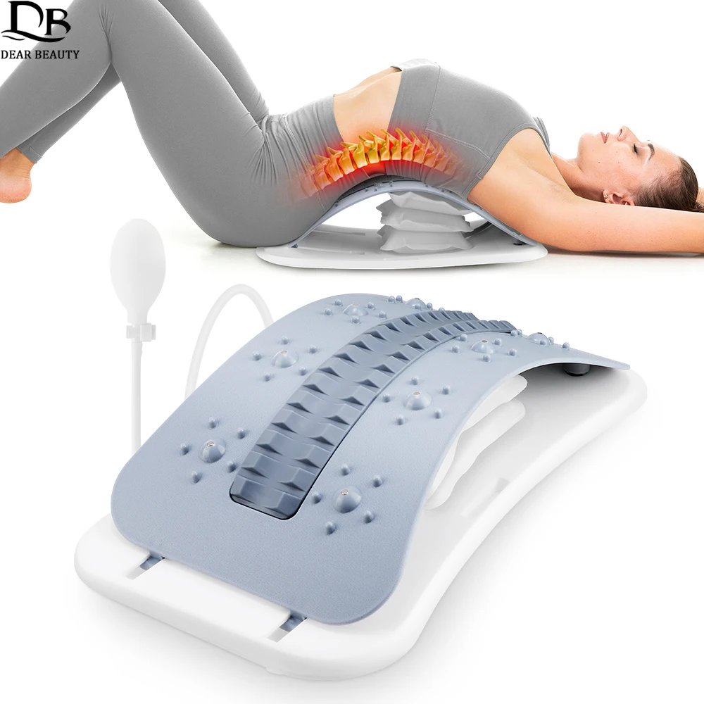 Back Stretcher Corrector Manual Inflation Lumbar Cervical Spine Support Massager Lumbar Soothing Stretching Traction Device
Back Stretcher Corrector Manual Inflation Lumbar Cervical Spine Support Massager Lumbar Soothing Stretching Traction Device