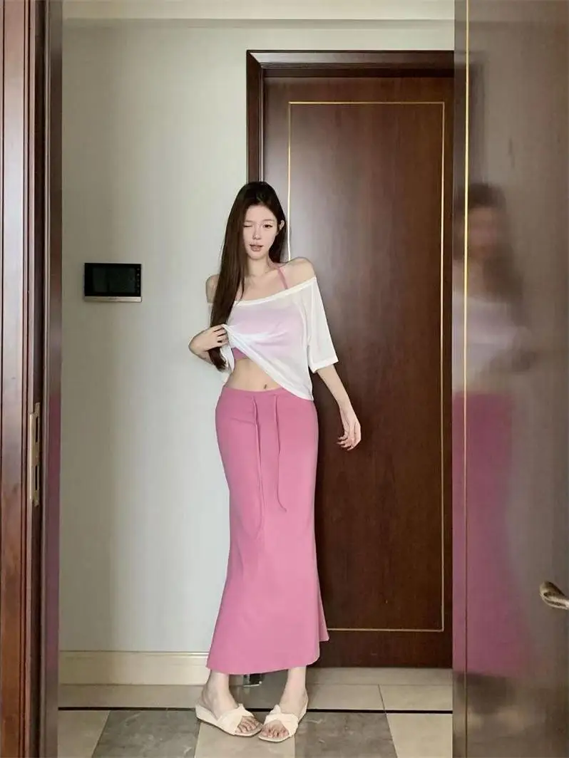 Sexy Pure Desire Fish Tail Two Piece Set Women's Summer 2026 New Hanging Neck Strap Body Wrap Half Skirt Fashion Ensemble
Sexy Pure Desire Fish Tail Two Piece Set Women's Summer 2026 New Hanging Neck Strap Body Wrap Half Skirt Fashion Ensemble