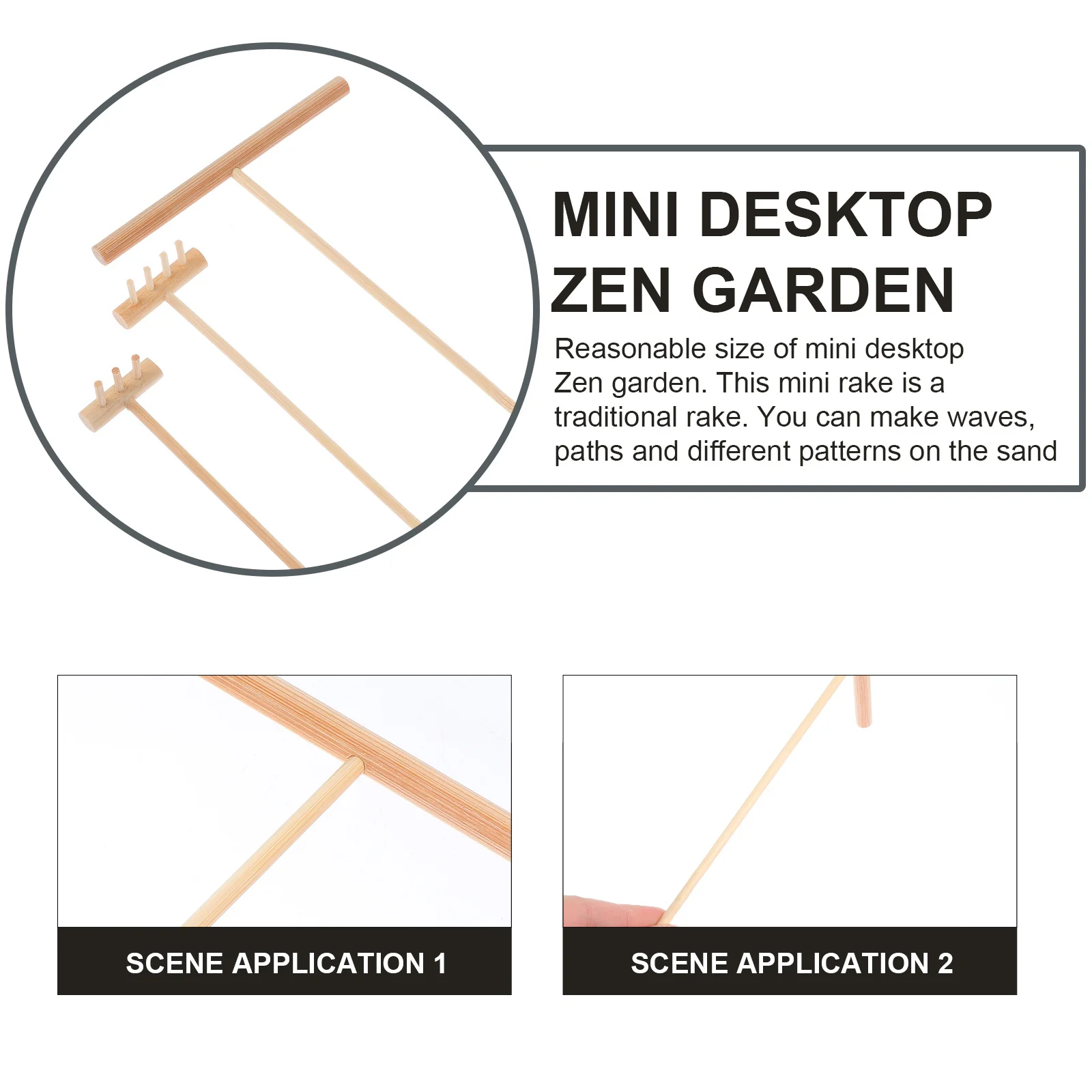 3pcs Sand Mini Rakes For Zen Micro Landscapes Desktop Mini Garden Rake Decor Sandbox Zen Garden Rake Accessories
3pcs Sand Mini Rakes For Zen Micro Landscapes Desktop Mini Garden Rake Decor Sandbox Zen Garden Rake Accessories