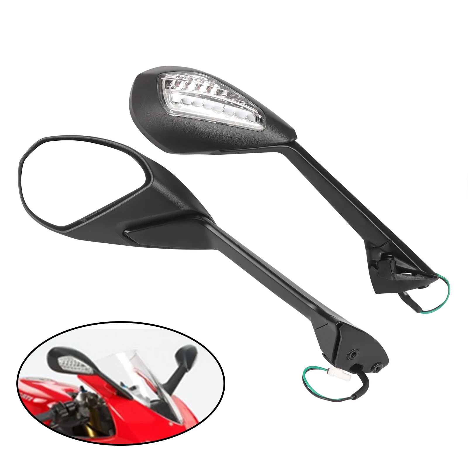 Motorcycle Rearview Mirrors Rear View Mirror Turn Signal Light For DUCATI 1199 Panigale S R 2012-2015 899 Panigale 2014-2015
Motorcycle Rearview Mirrors Rear View Mirror Turn Signal Light For DUCATI 1199 Panigale S R 2012-2015 899 Panigale 2014-2015