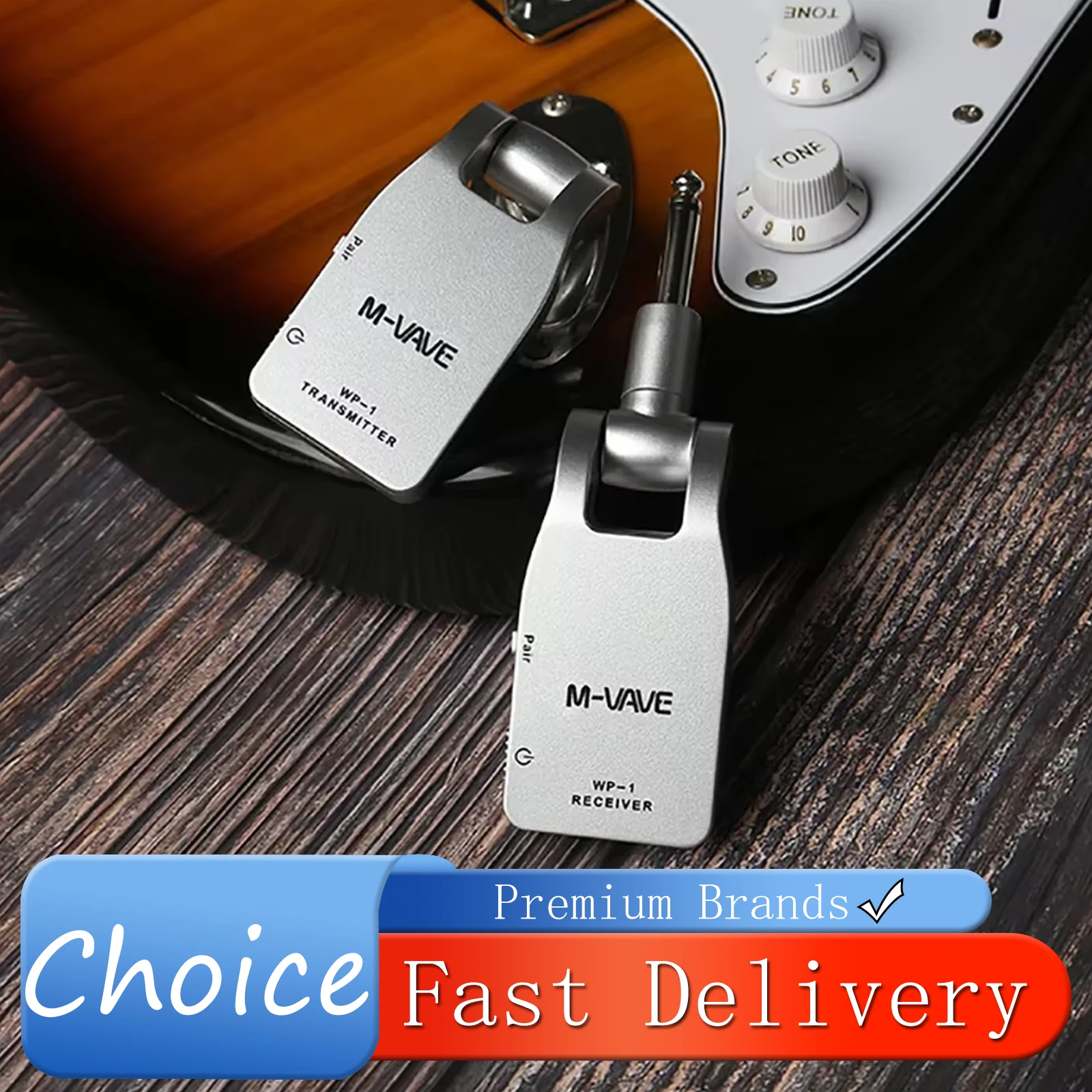 M-VAVE WP-1 Wireless Guitar System 2.4G Wireless Transmitter Receiver 30M Transmission Range for Electric Guitar Accessories
M-VAVE WP-1 Wireless Guitar System 2.4G Wireless Transmitter Receiver 30M Transmission Range for Electric Guitar Accessories