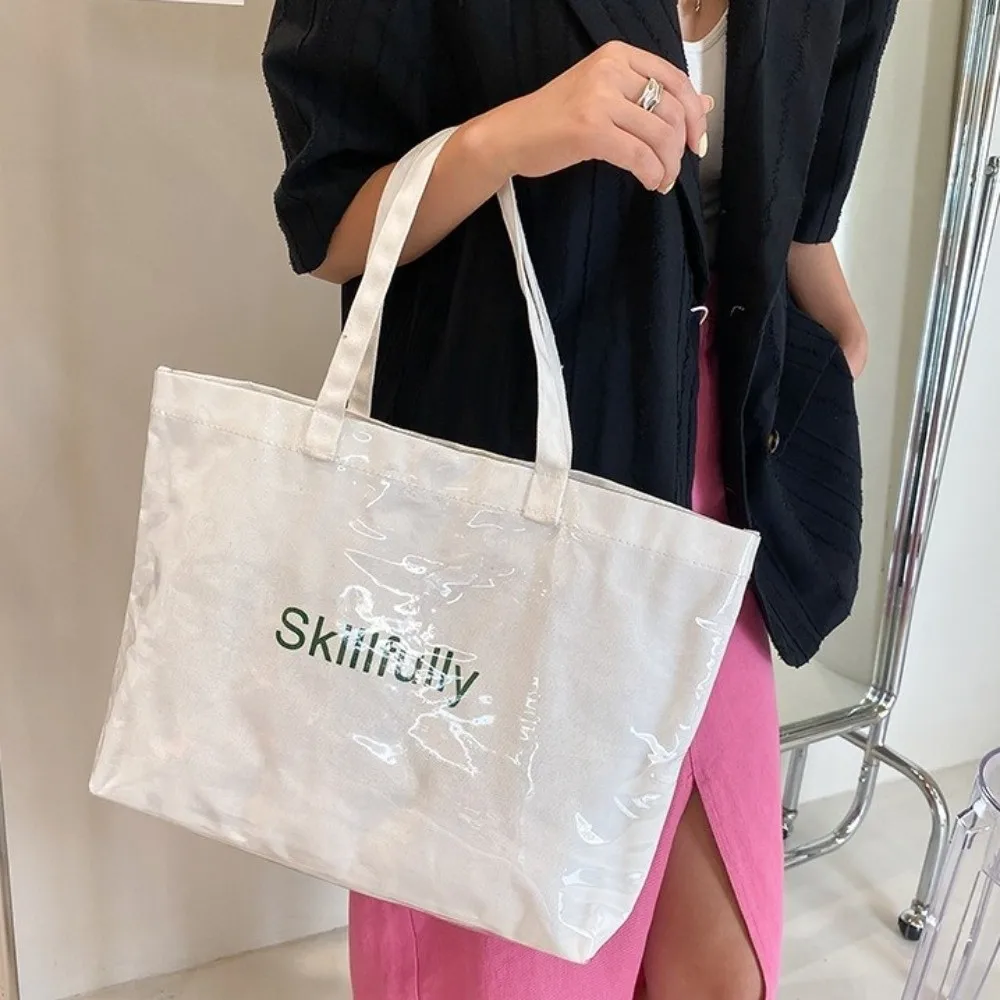 Travel Large Capacity Transparent Jelly Bag Storage Bag Tote Bag PVC Tote Bag Beach Bag Summer Letter Prints Handbags Shopping
Travel Large Capacity Transparent Jelly Bag Storage Bag Tote Bag PVC Tote Bag Beach Bag Summer Letter Prints Handbags Shopping