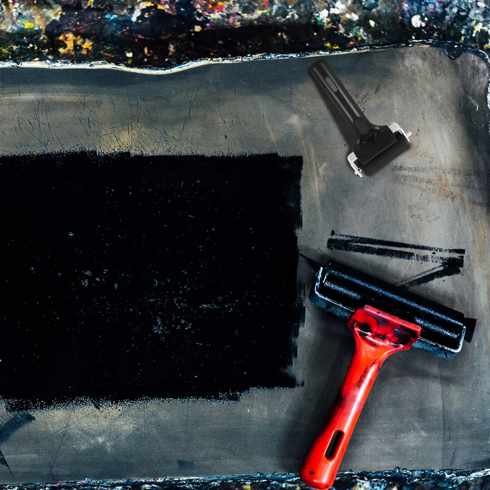 5.7 Inch Art Craft Roller Tool Smooth Ink Distribution with Hard Rubber Material Great for Printmaking Oil Painting and DIY
5.7 Inch Art Craft Roller Tool Smooth Ink Distribution with Hard Rubber Material Great for Printmaking Oil Painting and DIY