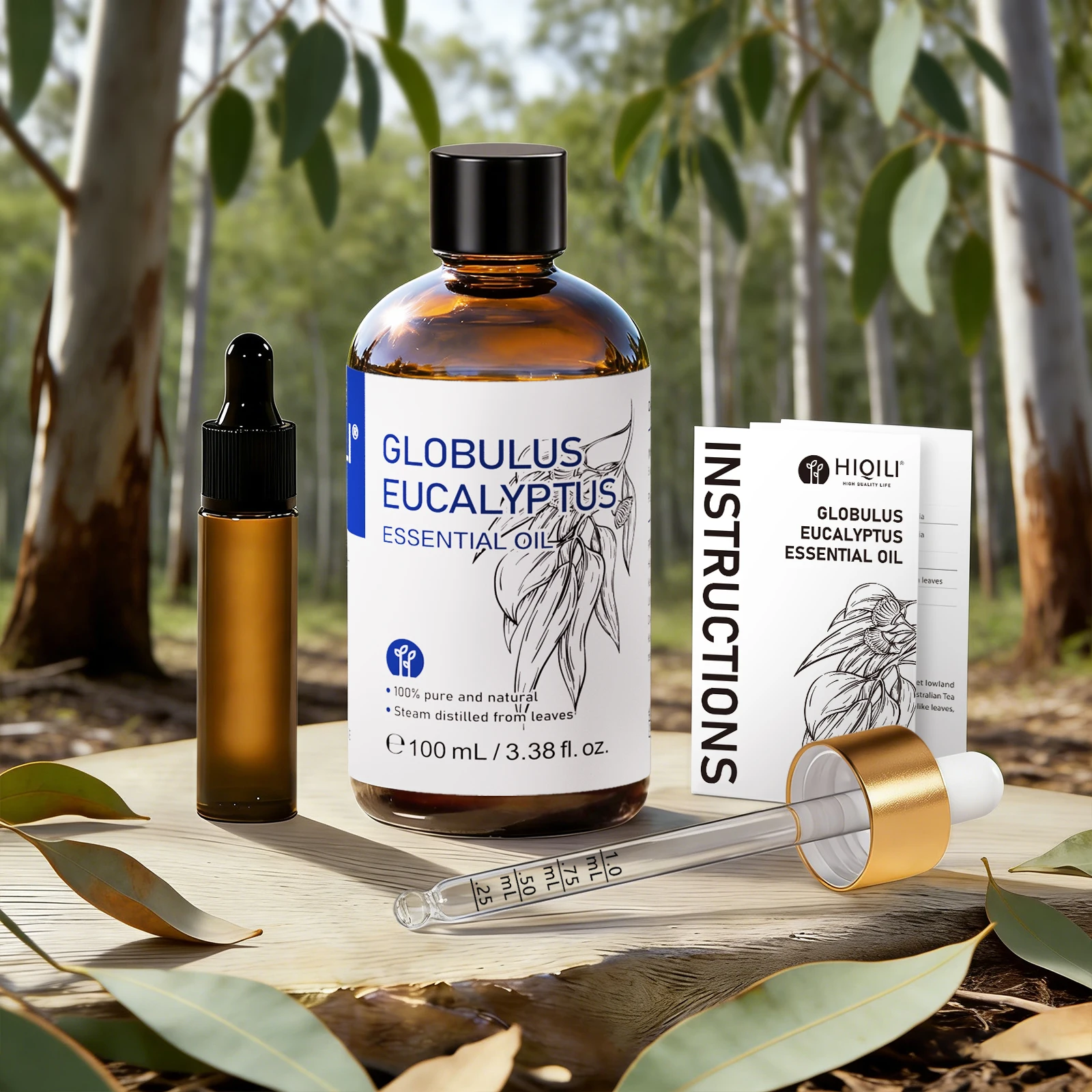 HIQILI 100ML Eucalyptus Essential Oil, Humidifier Aromatherapy Essential Oil, 100% Natural, Eucalyptus Oil Home Fragrance
HIQILI 100ML Eucalyptus Essential Oil, Humidifier Aromatherapy Essential Oil, 100% Natural, Eucalyptus Oil Home Fragrance