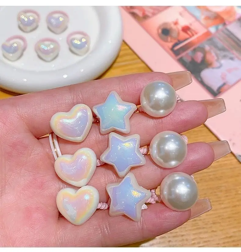 Милые резинки для волос для девочек с мультяшными сердечками и звездами, эластичные резинки для волос для малышей, детские резинки-пружинки, аксессуары для волос, новинка
Милые резинки для волос для девочек с мультяшными сердечками и звездами, эластичные резинки для волос для малышей, детские резинки-пружинки, аксессуары для волос, новинка