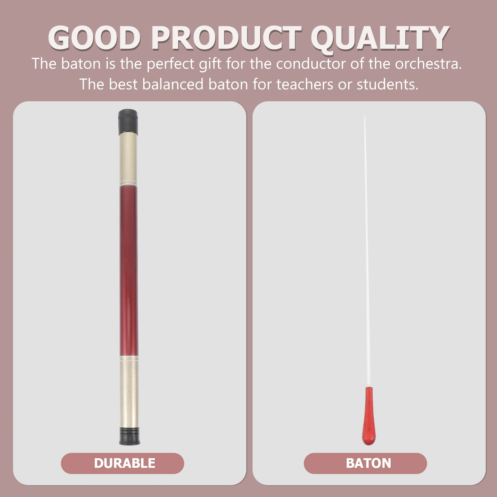 2pcs Red Sandalwood Orchestra Conducting Baton Durable Music For Concert Senior Band Accessory Part
2pcs Red Sandalwood Orchestra Conducting Baton Durable Music For Concert Senior Band Accessory Part