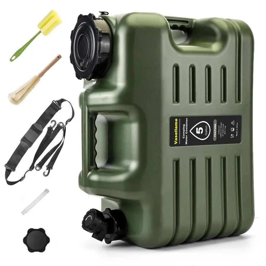 Gallon Water Jug with Spigot, LeakProof Portable Camping Water Containers, BPA Free, Outdoor Hiking amp Emergency Picnic Storage
Gallon Water Jug with Spigot, LeakProof Portable Camping Water Containers, BPA Free, Outdoor Hiking amp Emergency Picnic Storage