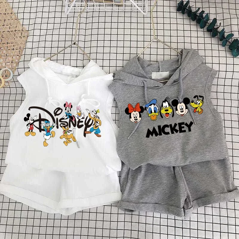 2024 New Children's Vest Hooded Suit Summer Shorts Boys And Girls Sets Baby Kids Two-piece Cotton Fashion Cartoon Mickey Outfits
2024 New Children's Vest Hooded Suit Summer Shorts Boys And Girls Sets Baby Kids Two-piece Cotton Fashion Cartoon Mickey Outfits