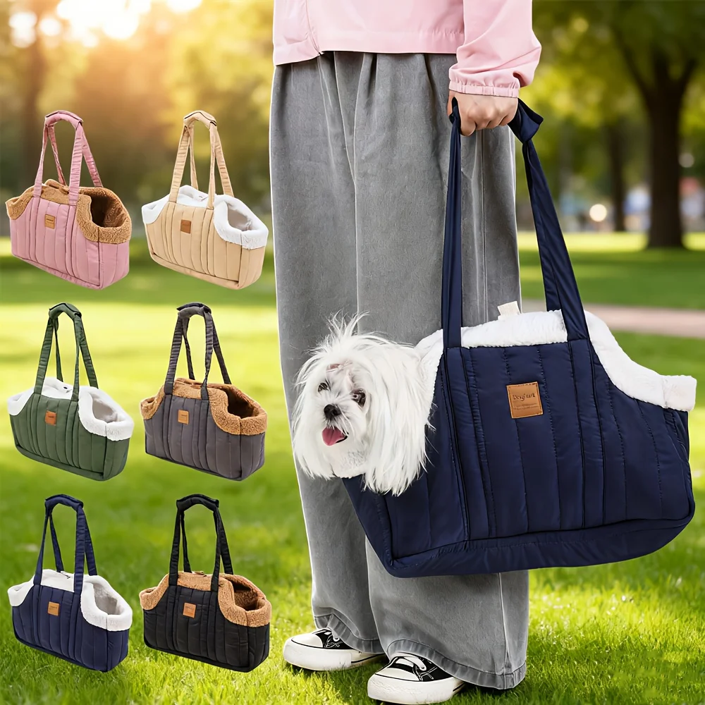 Doglemi'S Open Winter Handbag Features a Snap Closure And Serves As a Cozy Pet Carrier for Chilly Conditions, Perfect for Outdoor Activities, Available in Colors Like Brown, Black, Beige, Pink, Green, And Blue
Doglemi'S Open Winter Handbag Features a Snap Closure And Serves As a Cozy Pet Carrier for Chilly Conditions, Perfect for Outdoor Activities, Available in Colors Like Brown, Black, Beige, Pink, Green, And Blue