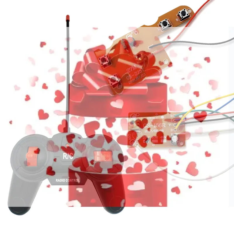 【BS】Комплект автомобильных аксессуаров: 27МГц 4-канальный радиоуправляемый передатчик и приемник с антенной (плата PCB)
【BS】Комплект автомобильных аксессуаров: 27МГц 4-канальный радиоуправляемый передатчик и приемник с антенной (плата PCB)