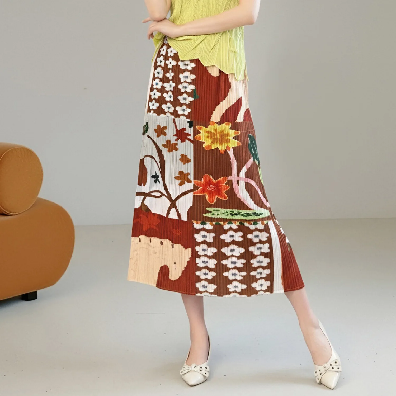 Miyake Style Art Graffiti Print Pleated Skirt for Women
Miyake Style Art Graffiti Print Pleated Skirt for Women