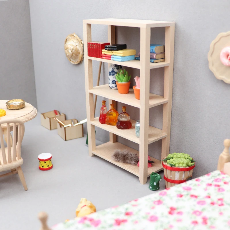 1:12 Dollhouse Miniature Display Rack Bookshelf Multi-layer Storage Shelf Model DollHouse Wooden Furniture Decor Toy Accessories
1:12 Dollhouse Miniature Display Rack Bookshelf Multi-layer Storage Shelf Model DollHouse Wooden Furniture Decor Toy Accessories