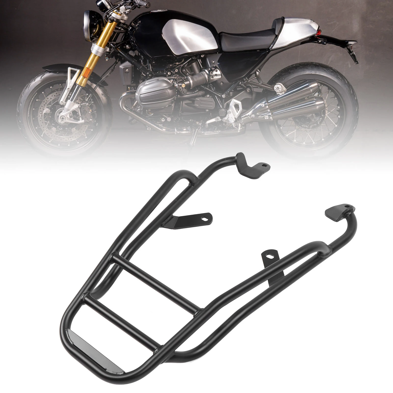 Rear Luggage Storage Rack 19mm Iron Pipe High Load Bearing Electrostatic Coating Motorcycle Rear Cargo Rack for R12 NineT 2024
Rear Luggage Storage Rack 19mm Iron Pipe High Load Bearing Electrostatic Coating Motorcycle Rear Cargo Rack for R12 NineT 2024