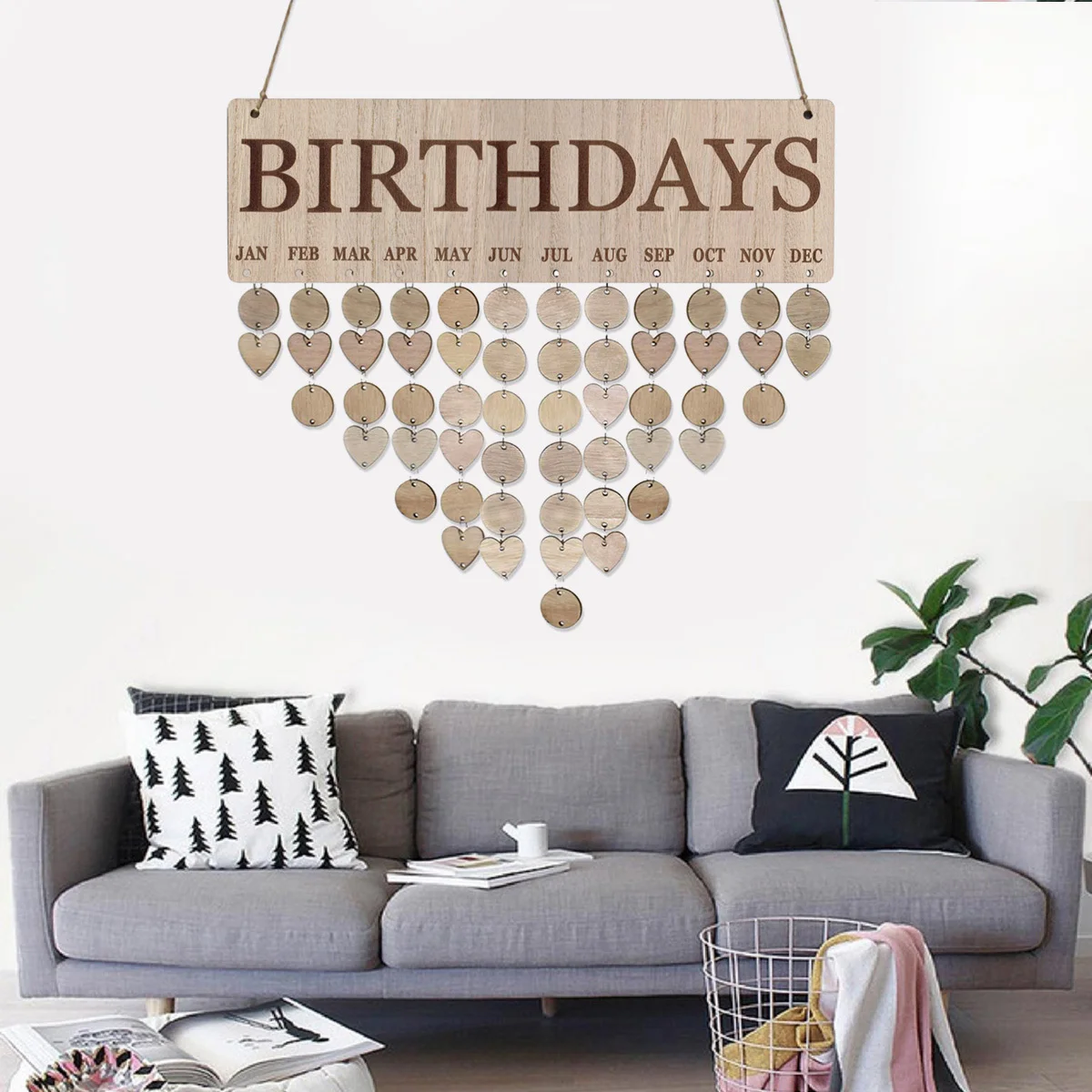Wooden Wall Calendar Birthday Reminder Family Anniversary Tracker Decor Diy Hanging Date Organizer For Home Wall Decoration
Wooden Wall Calendar Birthday Reminder Family Anniversary Tracker Decor Diy Hanging Date Organizer For Home Wall Decoration