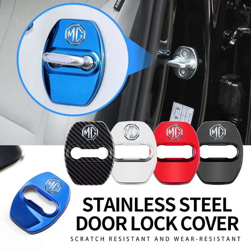 4PCS Car Door Lock Protector Cover Stainless Steel Trim For MG RX5 RX8 MG5 MG6 MG7 ZS HS GT Hector Accessories
4PCS Car Door Lock Protector Cover Stainless Steel Trim For MG RX5 RX8 MG5 MG6 MG7 ZS HS GT Hector Accessories