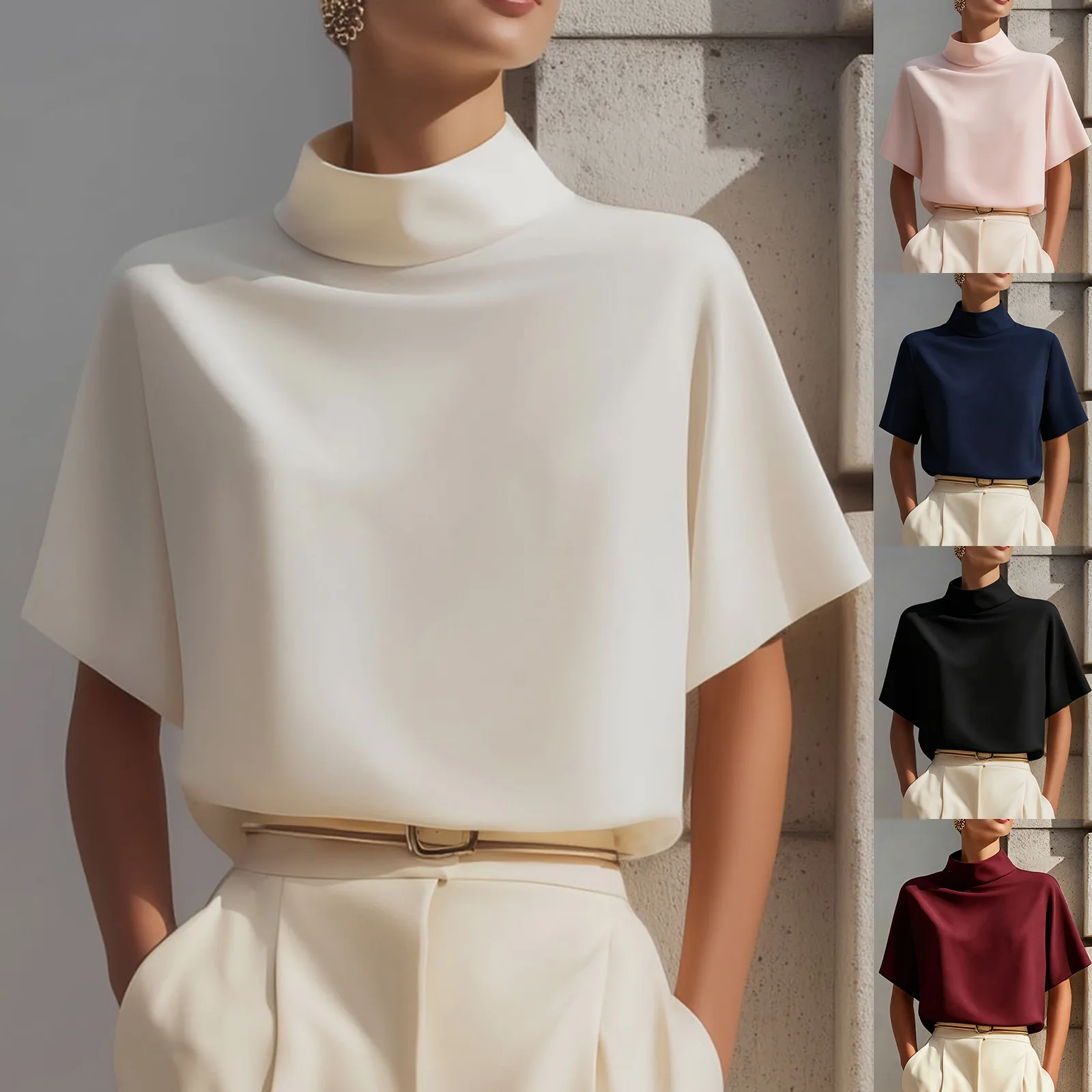 2026 Women's Summer New Chinese Style Stand Collar Shirt, Unique Design, Commuting Elegant Shirt Femme Vestidos Midi
2026 Women's Summer New Chinese Style Stand Collar Shirt, Unique Design, Commuting Elegant Shirt Femme Vestidos Midi