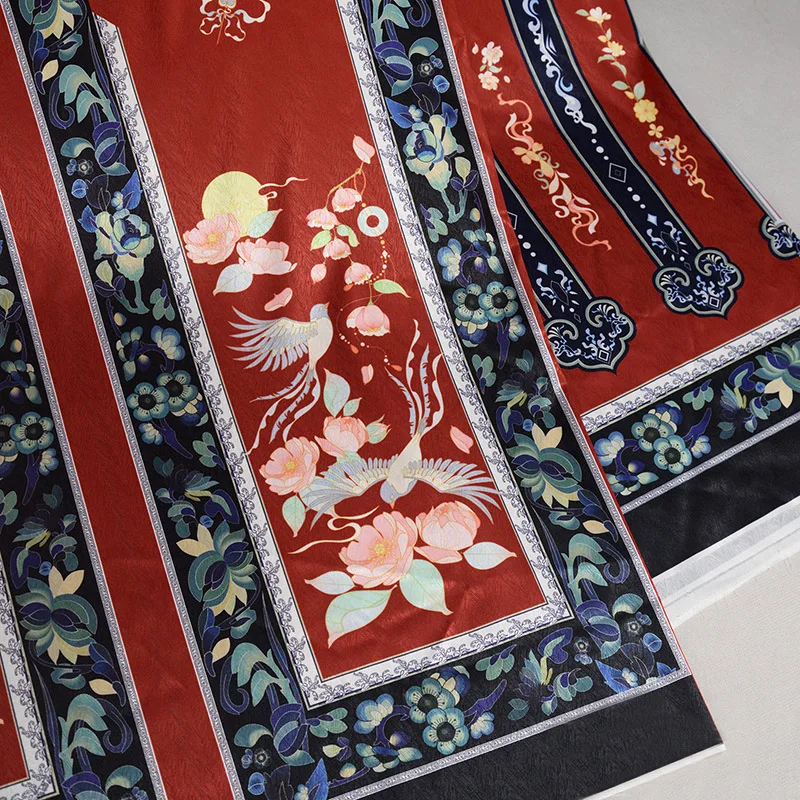 Smooth Exquisite Printed Hanfu Fabric Chinese Ancient Qing/Han System Costume Fabrics for Sewing Horse-face Skirt Mamian Dress
Smooth Exquisite Printed Hanfu Fabric Chinese Ancient Qing/Han System Costume Fabrics for Sewing Horse-face Skirt Mamian Dress