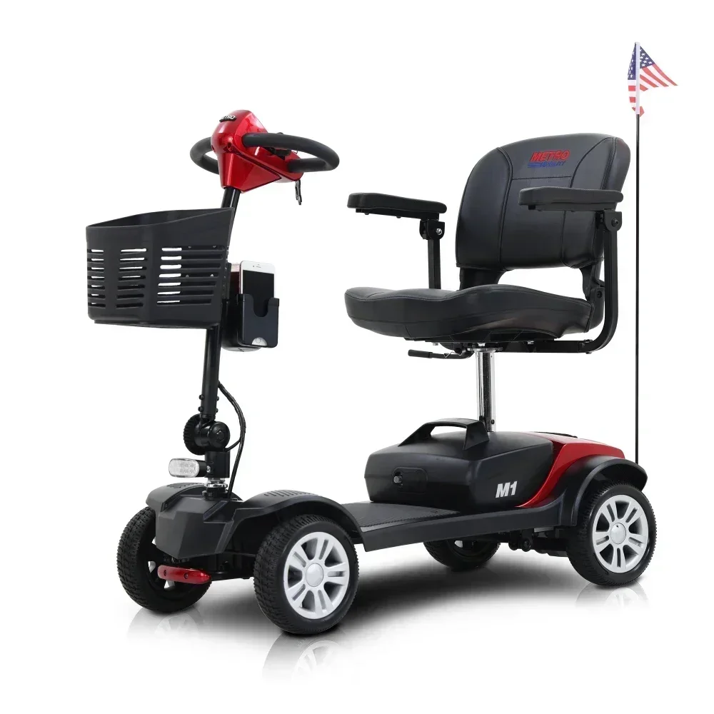 MAX SPORT RED 4 Wheels Outdoor Compact Mobility Scooter with 2pcs*12AH Lead acid Battery
MAX SPORT RED 4 Wheels Outdoor Compact Mobility Scooter with 2pcs*12AH Lead acid Battery