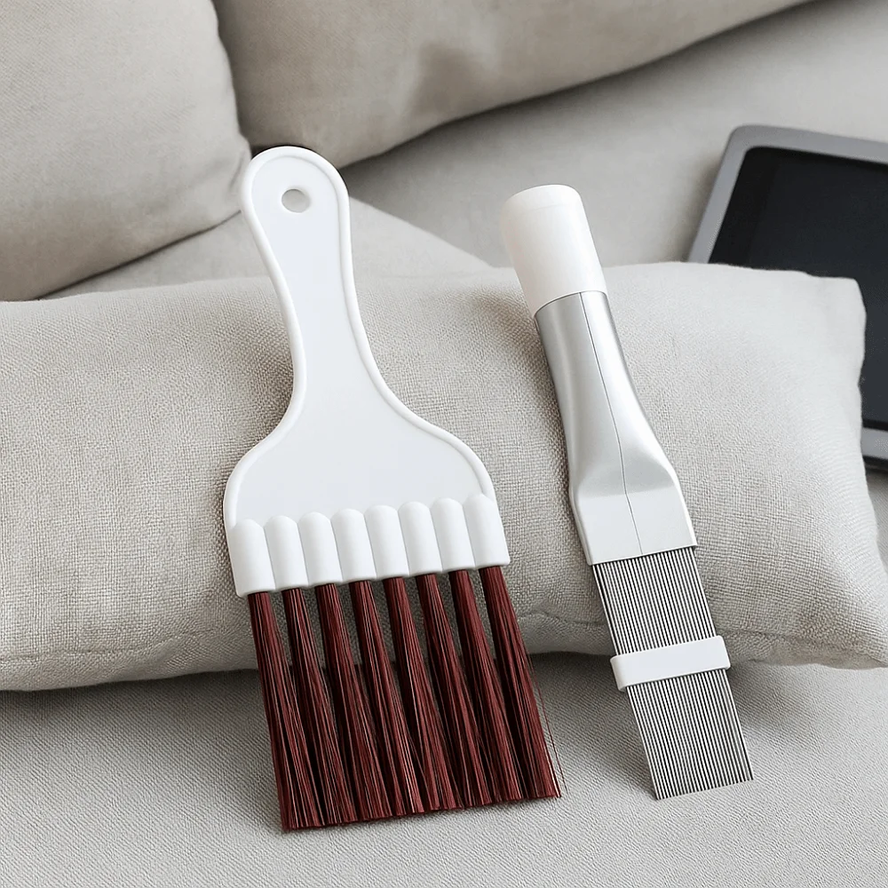 2Pcs/Set Stainless Steel Air Conditioner Condenser Fin Comb Cleaning Brush Repair Tool AC Fin Cleaning Brush Fin Comb
2Pcs/Set Stainless Steel Air Conditioner Condenser Fin Comb Cleaning Brush Repair Tool AC Fin Cleaning Brush Fin Comb