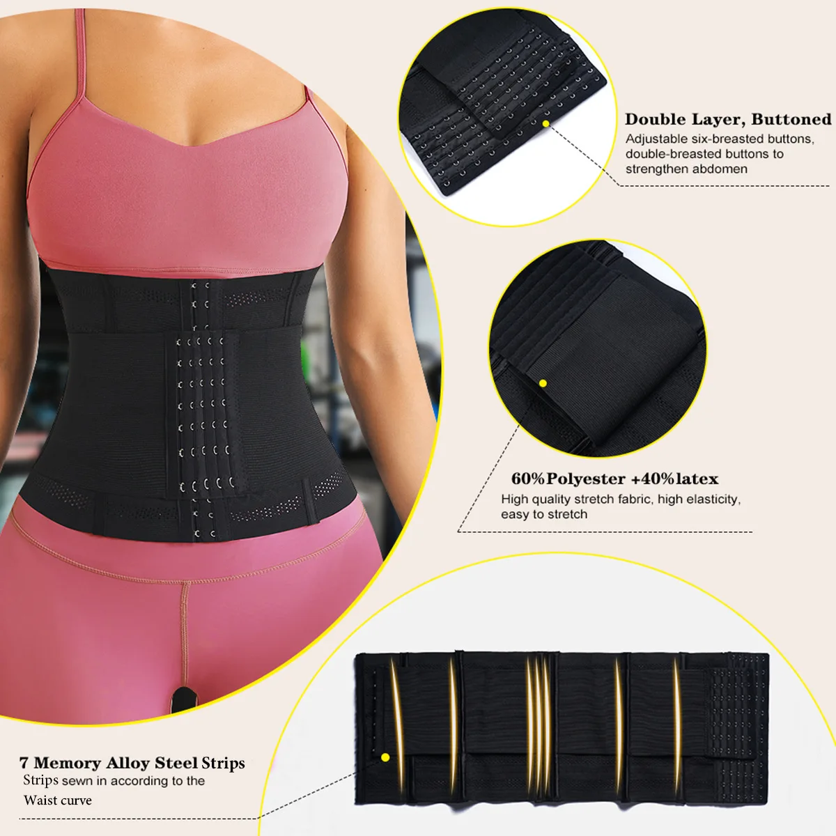 Waist Belt Pressurized Support Outdoor Running Sports Fixed Summer Breathable Waist Belt Double Elastic Fitness
Waist Belt Pressurized Support Outdoor Running Sports Fixed Summer Breathable Waist Belt Double Elastic Fitness