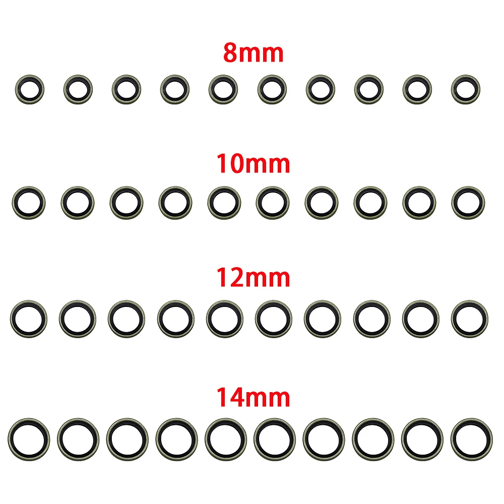 10PCS Fuel Line Injectors Gaskets Sealing Washers Seal Kit Banjo Bolt 8-14mm Car Accessories Fits Dodge Cummins 5.7L 5.9L 6.7L
10PCS Fuel Line Injectors Gaskets Sealing Washers Seal Kit Banjo Bolt 8-14mm Car Accessories Fits Dodge Cummins 5.7L 5.9L 6.7L