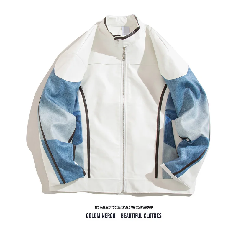 Ретро американский цвет Blo кожаный джет мужской повседневный мотоциклетный воротник-стойка свободный крой молодежное пальто из искусственной кожи Faion
Ретро американский цвет Blo кожаный джет мужской повседневный мотоциклетный воротник-стойка свободный крой молодежное пальто из искусственной кожи Faion