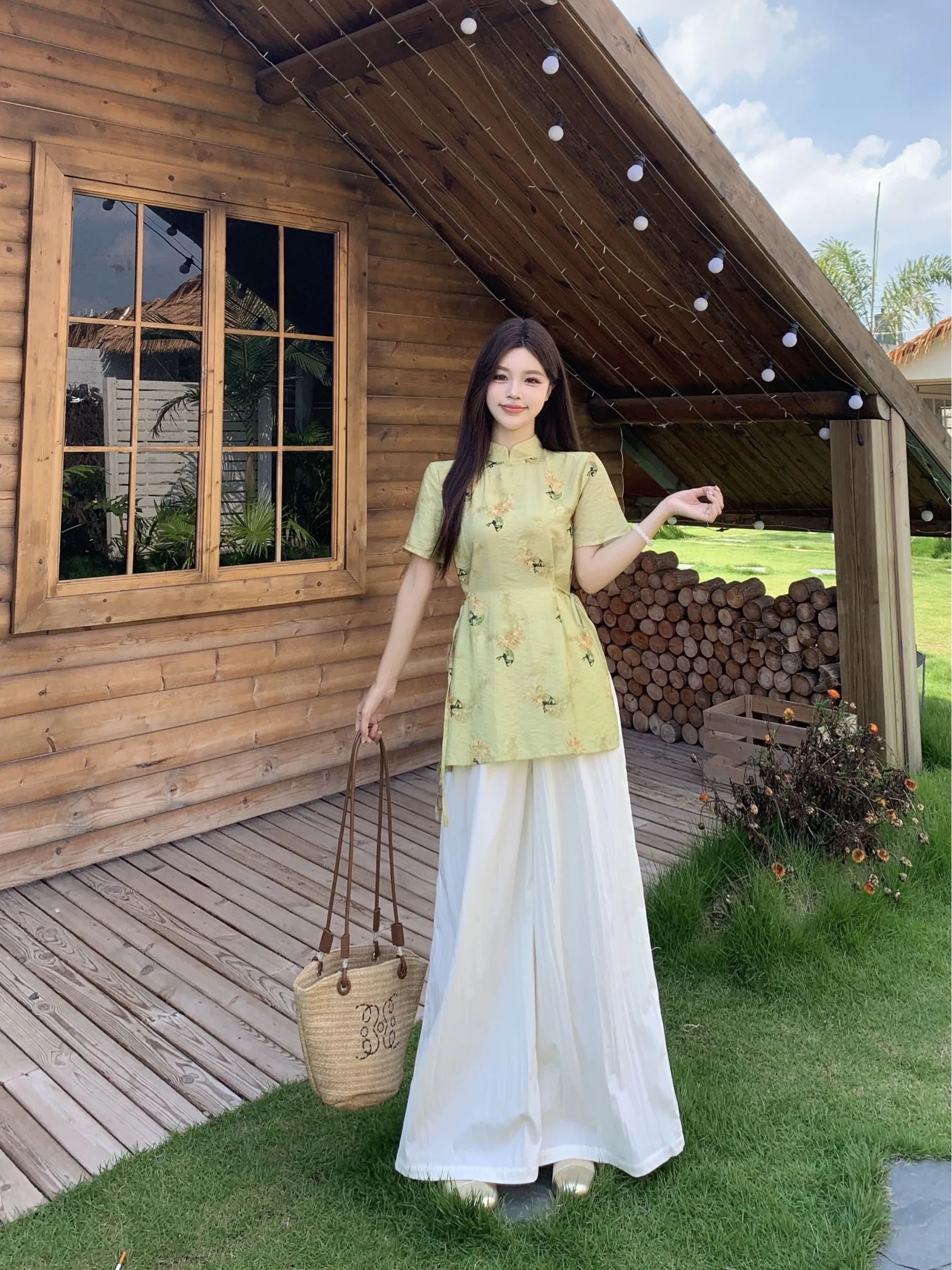 plus Size Fashion Set Summer New Chinese Retro High Waist Slimming Top Skirt Pants Women Knot Regular Sleeve Length
plus Size Fashion Set Summer New Chinese Retro High Waist Slimming Top Skirt Pants Women Knot Regular Sleeve Length
