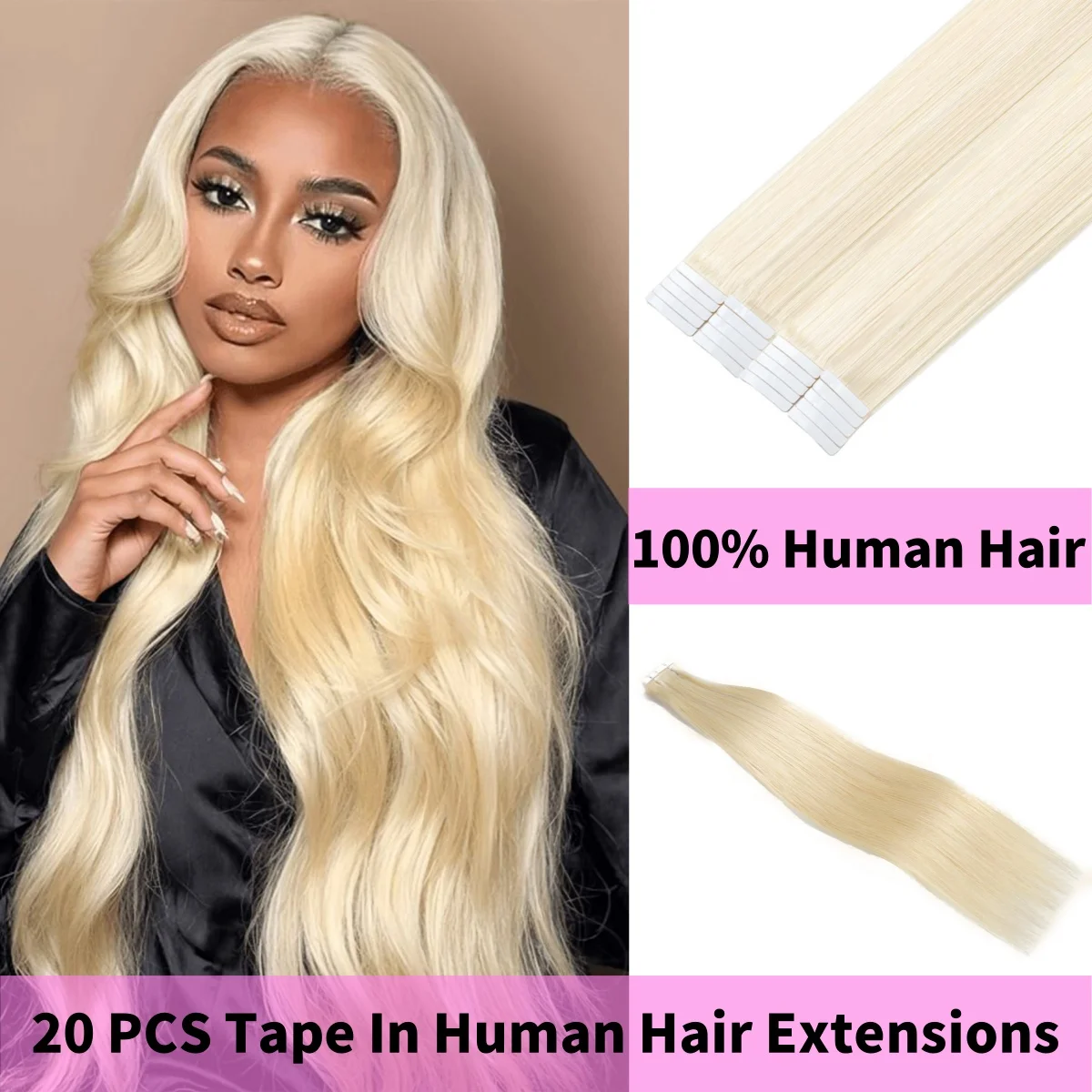 Tape in Human Hair Extensions Blonde Straight 100% Remy Human Hair Invisible Seamless Skin Weft Hair Extensions for Women 20pcs
Tape in Human Hair Extensions Blonde Straight 100% Remy Human Hair Invisible Seamless Skin Weft Hair Extensions for Women 20pcs