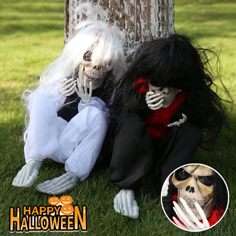 Реквизит для Хэллоуина, звуковой датчик, череп, разбивающий, электрический дом ужасов, мигающий синий свет, украшение для рабочего стола с привидениями
Реквизит для Хэллоуина, звуковой датчик, череп, разбивающий, электрический дом ужасов, мигающий синий свет, украшение для рабочего стола с привидениями