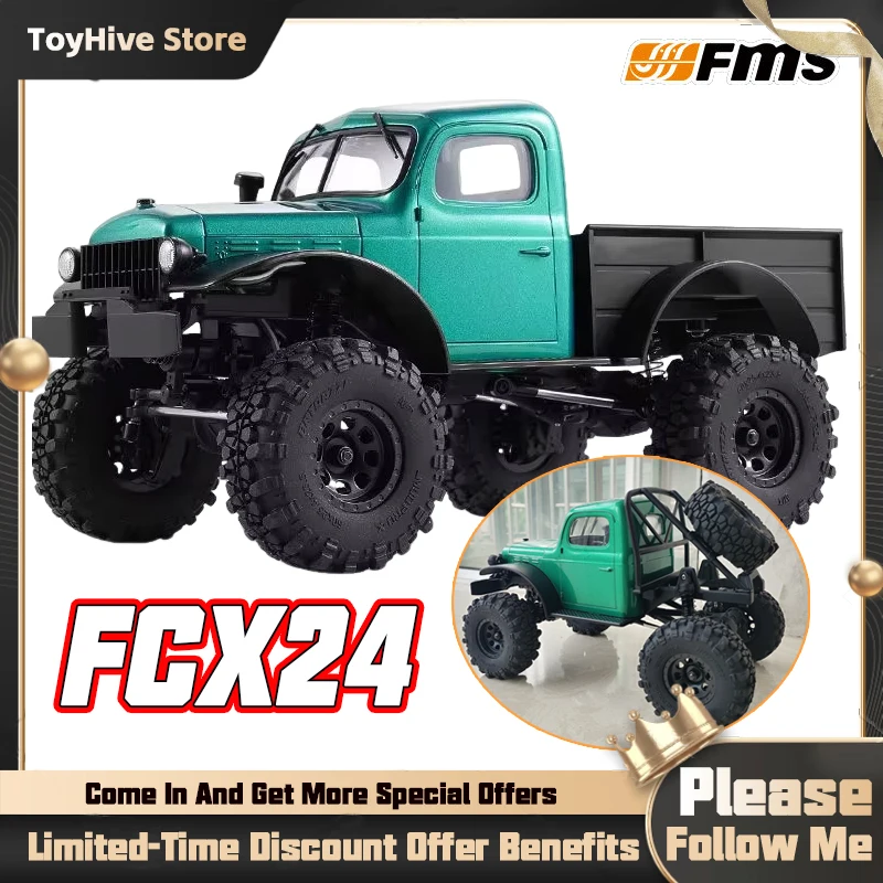 FMS 1:24 POWER WAGON Semi-Card Remote Control Car Brushless Four-Wheel Drive Climbing Car Off-Road Vehicle RC Model RTR
FMS 1:24 POWER WAGON Semi-Card Remote Control Car Brushless Four-Wheel Drive Climbing Car Off-Road Vehicle RC Model RTR