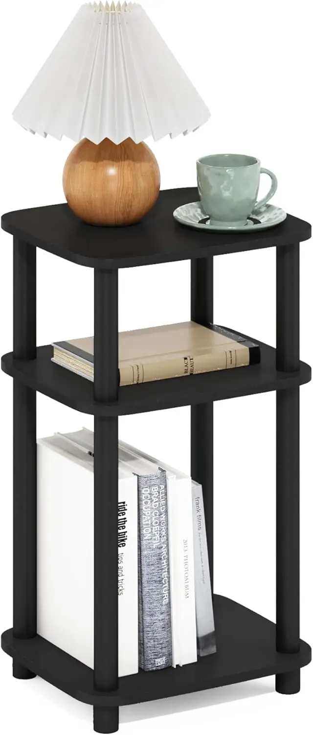 Furinno JUST Side Table, 3-Tier Turn-N-Tube End Table with Open Shelf, Round Curve Corner Night Stand, Bedside Table, Easy Assembly, for Living Room, Bedroom, Americano
Furinno JUST Side Table, 3-Tier Turn-N-Tube End Table with Open Shelf, Round Curve Corner Night Stand, Bedside Table, Easy Assembly, for Living Room, Bedroom, Americano