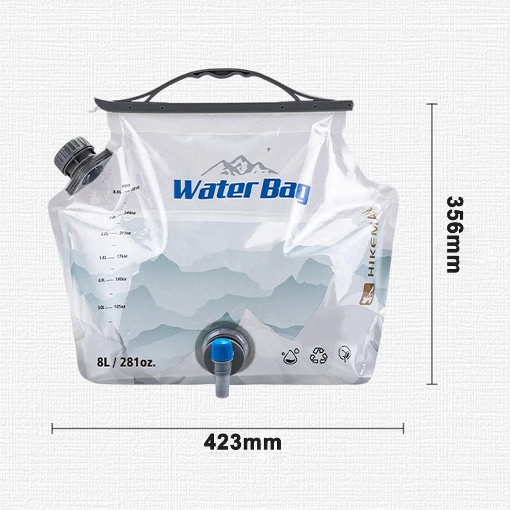 8L outdoor camping picnic water bag large capacity water storage bag with faucet car travel foldable water bag camping supplies
8L outdoor camping picnic water bag large capacity water storage bag with faucet car travel foldable water bag camping supplies