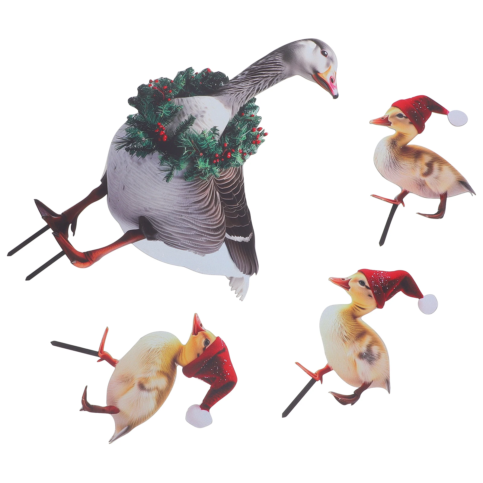 4 Pcs Metal Garden Stakes Christmas Duck Decorations Animal Shape Yard Ornaments Lawn Statues Metal Duck Outdoor Gardening Ducks
4 Pcs Metal Garden Stakes Christmas Duck Decorations Animal Shape Yard Ornaments Lawn Statues Metal Duck Outdoor Gardening Ducks