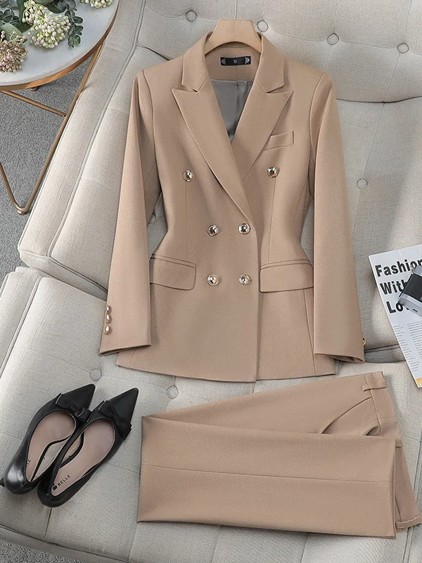 Profional Slim Fit Women's Suit Set New 2025 Spring Autumn Faionable Interview Workwear Polyester Long Sve Color
Profional Slim Fit Women's Suit Set New 2025 Spring Autumn Faionable Interview Workwear Polyester Long Sve Color
