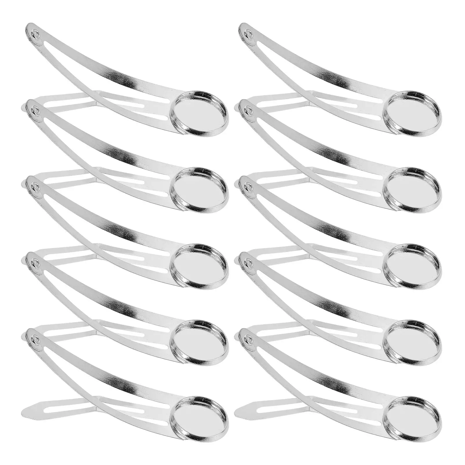 10 Pcs Hair Accessories Girls Hairpin Barrettes Snap Round Clip Silver Cute Clips Durable Practical Wedding Party
10 Pcs Hair Accessories Girls Hairpin Barrettes Snap Round Clip Silver Cute Clips Durable Practical Wedding Party