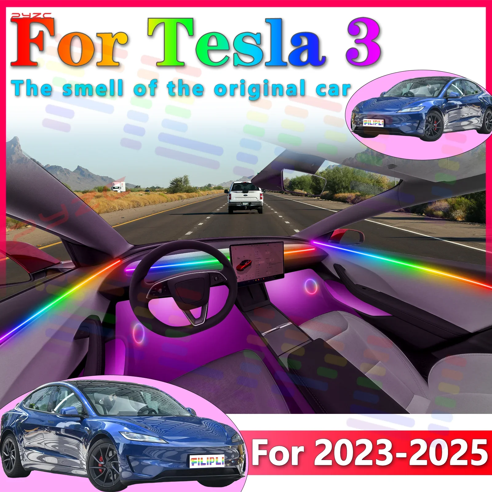 Для Tesla Model 3 Gen2 интерьерная скрытая экологическая светодиодная лента акриловая с приложением 64 цвета RGB Symphony для улучшения
Для Tesla Model 3 Gen2 интерьерная скрытая экологическая светодиодная лента акриловая с приложением 64 цвета RGB Symphony для улучшения