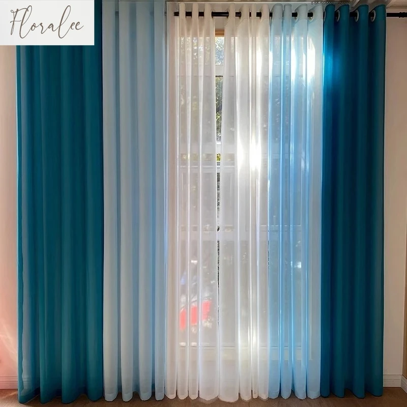Blue Baby Tulle Chiffon Sheer Curtains High Quality Sunshade Gray Tulle Curtains for Living Room Thick Yarn Voile Organza Dr
Blue Baby Tulle Chiffon Sheer Curtains High Quality Sunshade Gray Tulle Curtains for Living Room Thick Yarn Voile Organza Dr