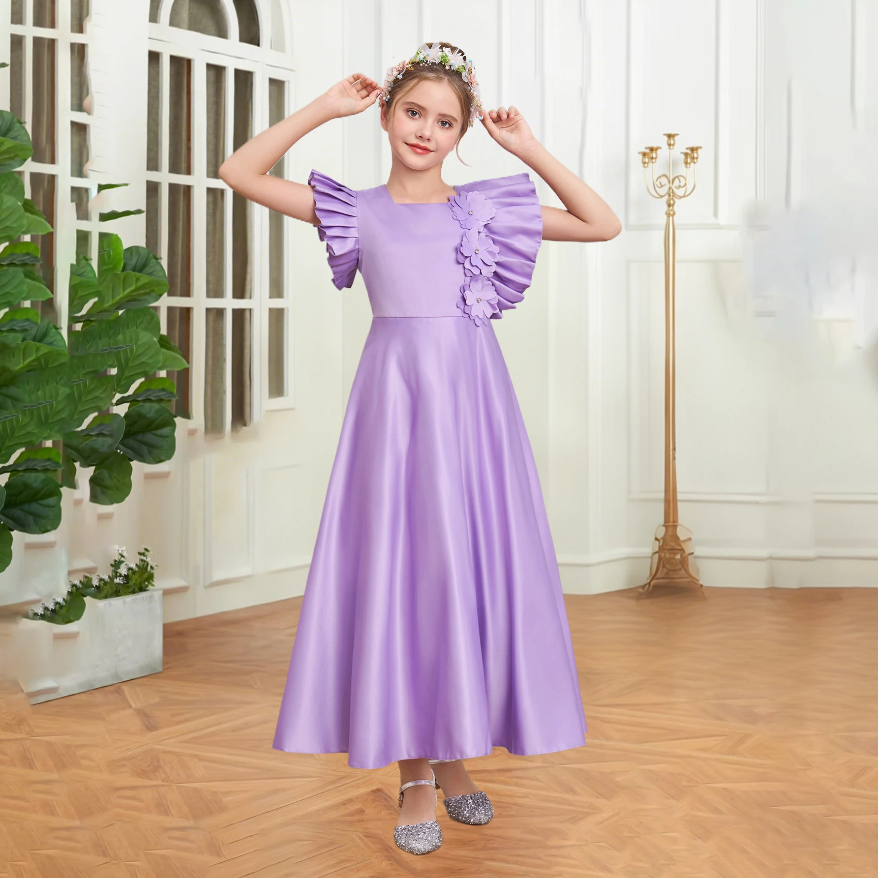 Summer Flower Wedding Girls Dress Elegant Bow Bridesmaid Prom Gown Birthday Party Princess Dresses First Communion Kids Clothing
Summer Flower Wedding Girls Dress Elegant Bow Bridesmaid Prom Gown Birthday Party Princess Dresses First Communion Kids Clothing