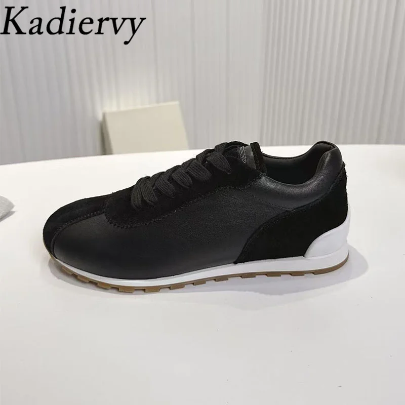 Casual Sneakers For Women String Bead Chain Round Toe Outdoor Women's Shoes Suede Leather Patchwork Flat Sports Shoes Woman
Casual Sneakers For Women String Bead Chain Round Toe Outdoor Women's Shoes Suede Leather Patchwork Flat Sports Shoes Woman
