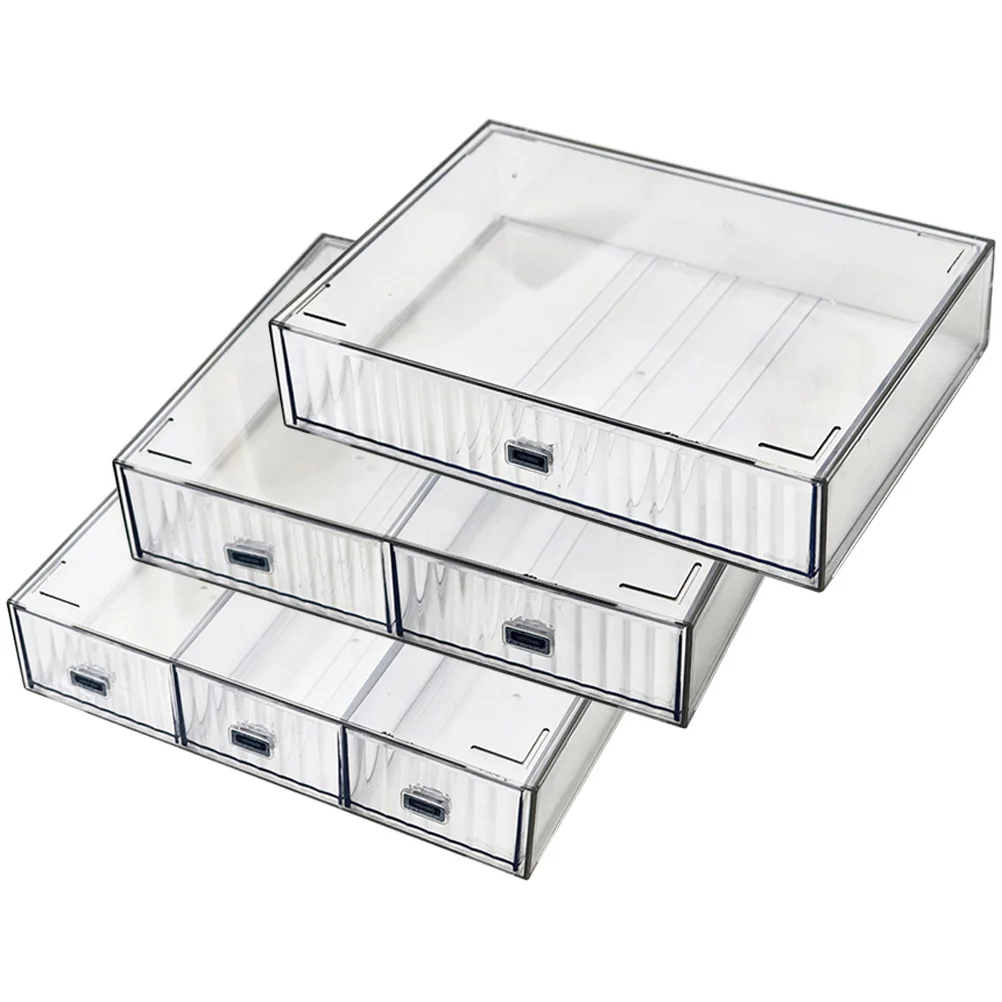3pcs Transparent Storage Box Desk Organizer Plastic Desktop Drawers Office Stationery Supplies Storage Solution
3pcs Transparent Storage Box Desk Organizer Plastic Desktop Drawers Office Stationery Supplies Storage Solution